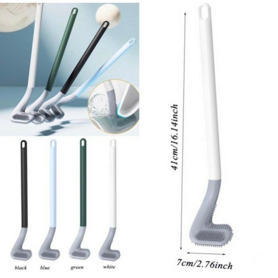 [MURAH] Sikat toilet silicon bentuk golf/Sikat Kloset Silicone Model Tongkat Golf /Brush Silikon Pembersih Closet Wc Toilet /Sikat toilet Celah Dalam [PADMA] PADMA