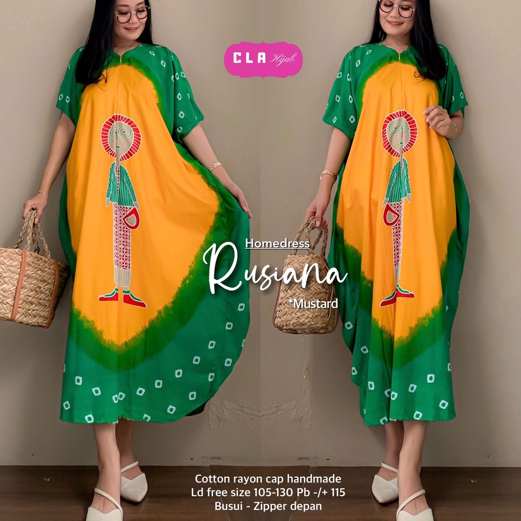 HOMEDRESS DASTER RUSIANA BATIK ORI CLA HIJAB