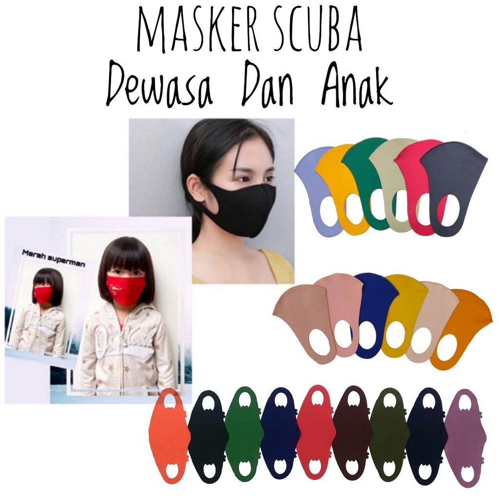 IZANY MASKER KAIN SCUBA Dewasa / Anak  MURAH Non medis