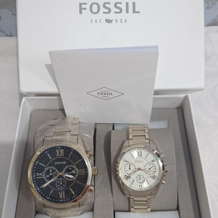 Sangat Populer Fossil Couple Watch - Bq2145Set