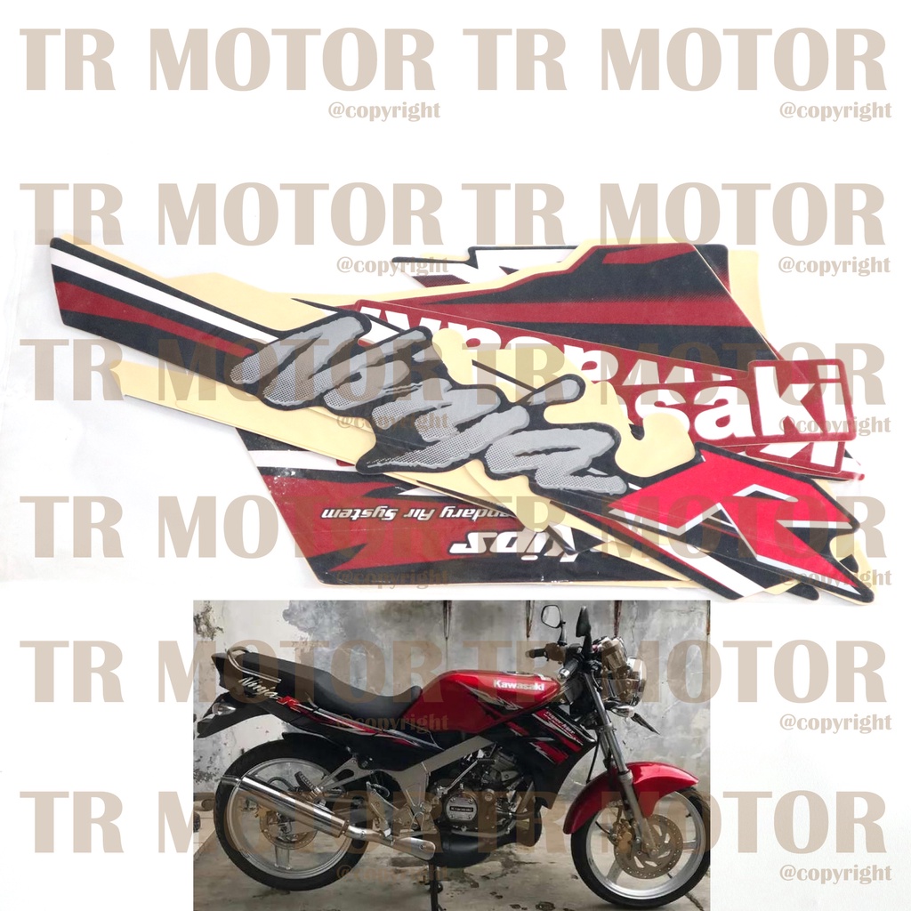 Stiker Motor Ninja R 2011 Sticker Striping Lis Full Set Motor