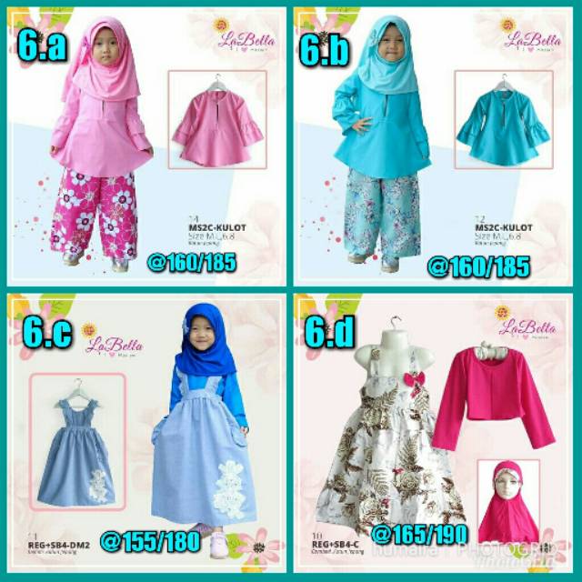 Gamis Hijab Anak Labella Grosir