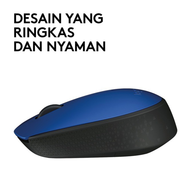 MOUSE WIRELESS LOGITECH M171 BIRU ORIGINAL MURAH