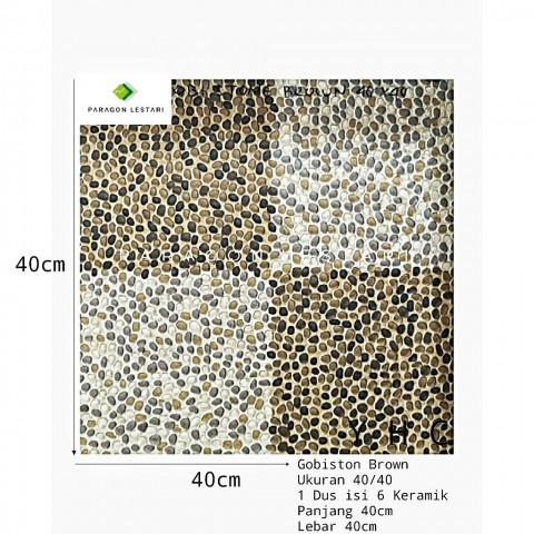 KERAMIK YHC 40/40 GOBISTONE BROWN kw1