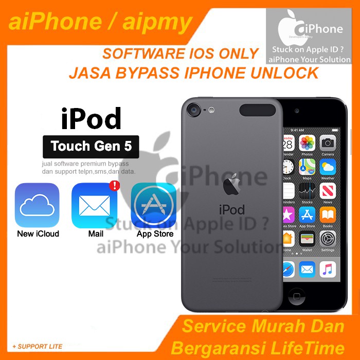 SOFTWARE, NOT JASA Bypass Premium iPod Touch 5 | Unlock iCloud | Activation Lock | Disabled