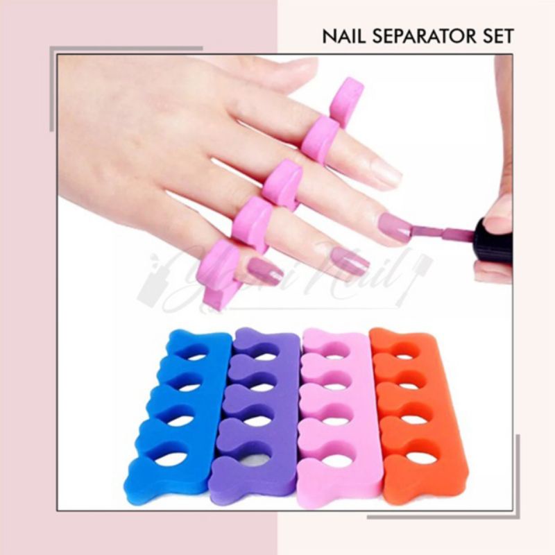 2pcs Nail separator toe separator pembatas jari pemisah jari tangan kaki manicure pedicure