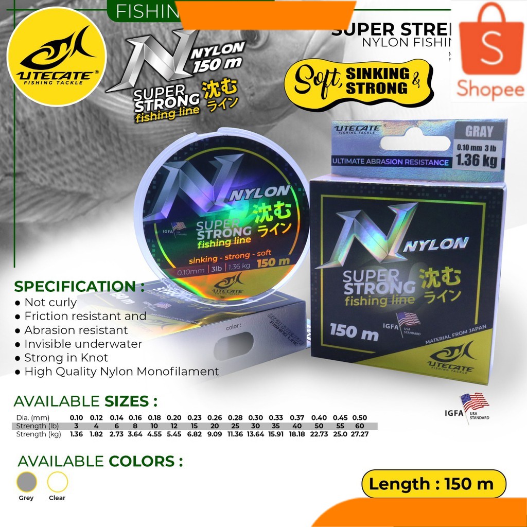 SENAR PANCING UTC { N-NYLON} SUPER STRONG ANTI KERITTING MURAH BERKUALITAS TERBAIK