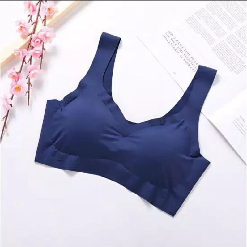 JAPAN ZERO FEEL SEAMLESS BRA POLOS TANPA KAWAT ELASTIS NYAMAN DIPAKAI