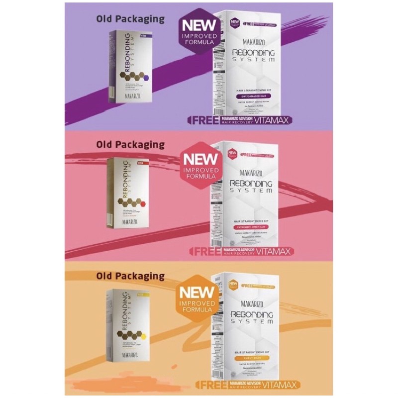 Makarizo Rebonding System Tube Set 120 gr Pelurus Rambut