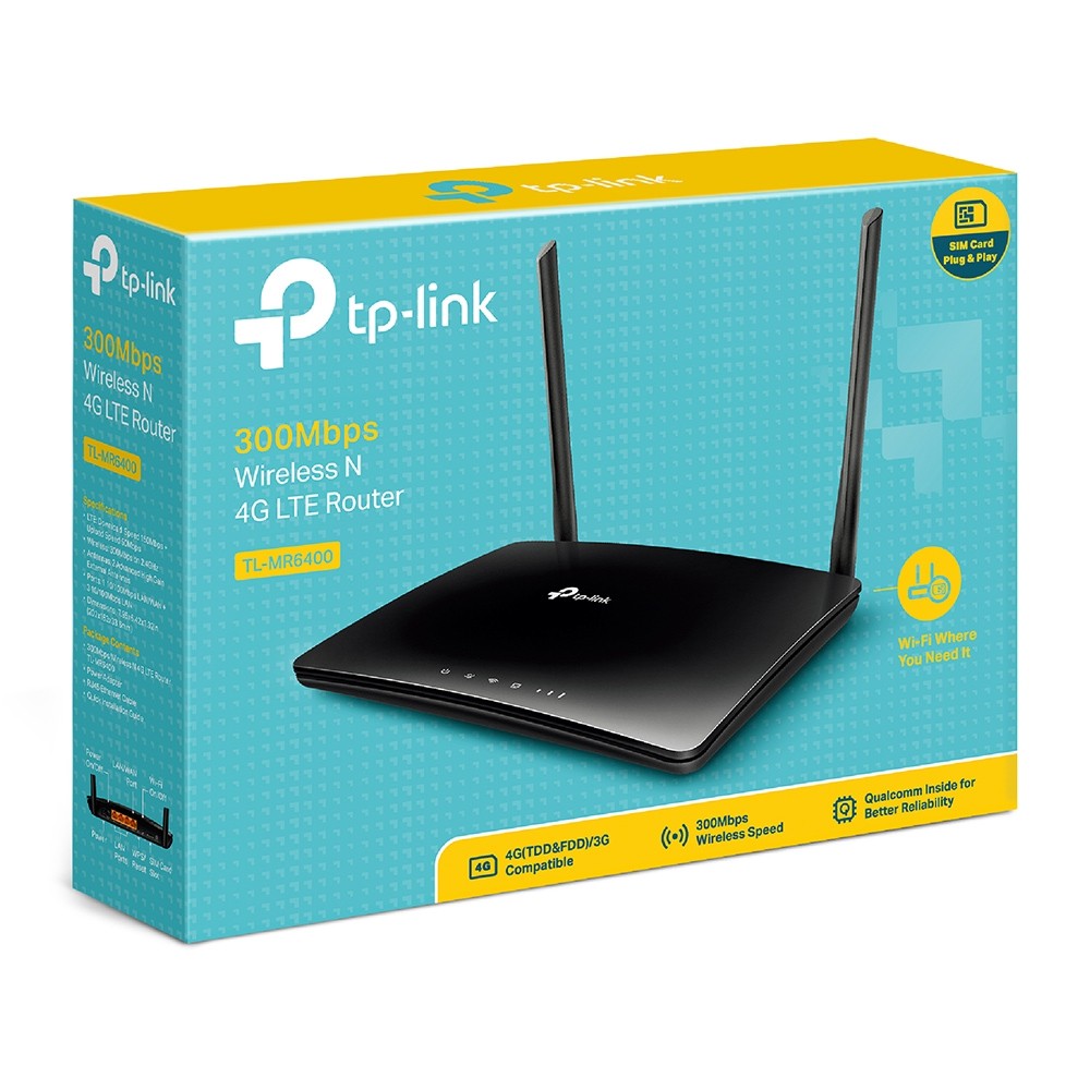 Networking TP - Link 300Mbps Wireless N 4G LTE Router - TL-MR6400