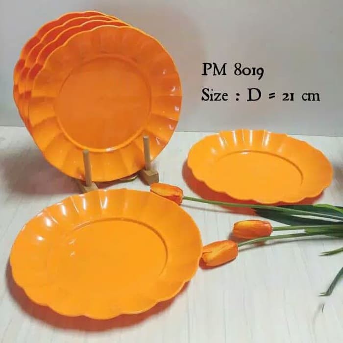 P-1800010094 Piring Makan Ceper Golden Sunkist 8019 Piring Plastik Best seller