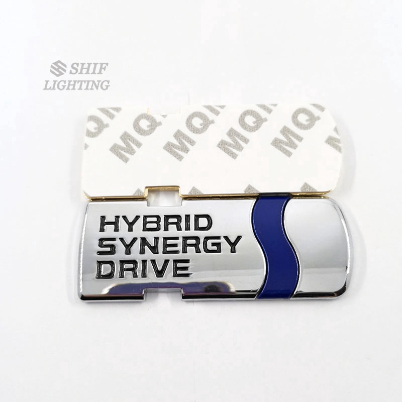 1pc Stiker Emblem Logo Hybrid Bahan Metal Anti Alergi Untuk Mobil Toyota