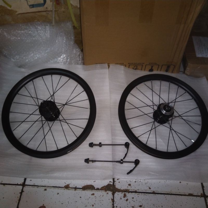 Wheelset/Velg ION Troy 16inch 349 16 x 1 3/8 Bearing Jangkrik Alloy