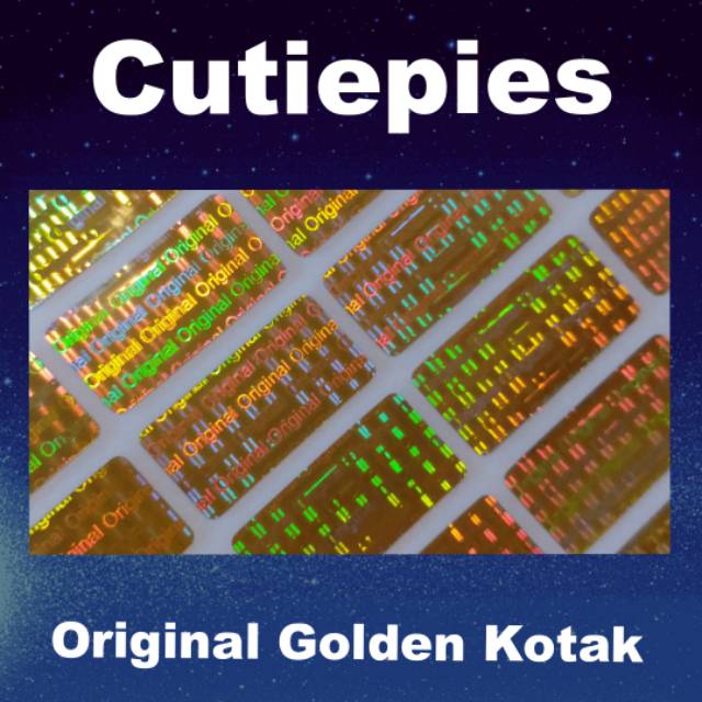 

HOLOGRAM ORIGINAL GOLD 2x1cm