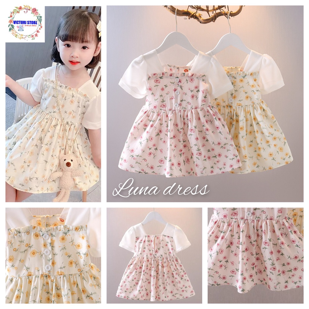 Dress Bayi Baju Anak Bayi Perempuan Gaun Pesta Anak Bayi Cewek Pakaian Bayi Perempuan Import