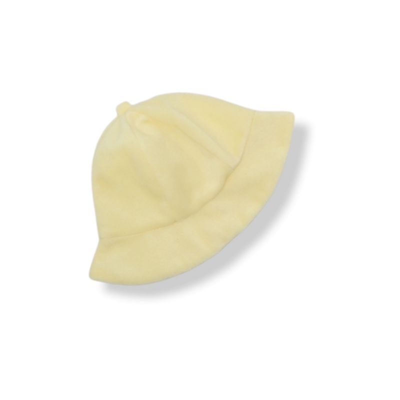 LUCA HAT - Topi Anak Bucket Bulu Lembut Halus Cewek Cowok Laki Perempuan Lucu Murah Polos-Broken White