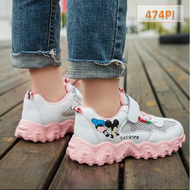 Sepatu Sneakers Anak Mouse Fashion Korea Cewek Cowok - 474