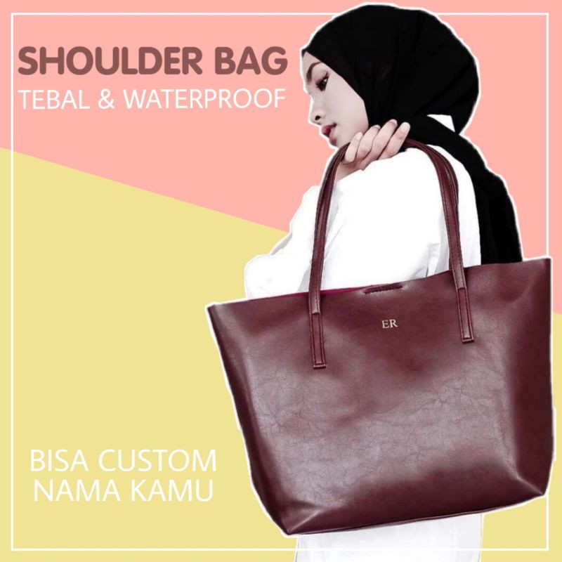 TAS BAHU WANITA SHOULDER BAG BESAR TAS KERJA KANTOR KULIAH