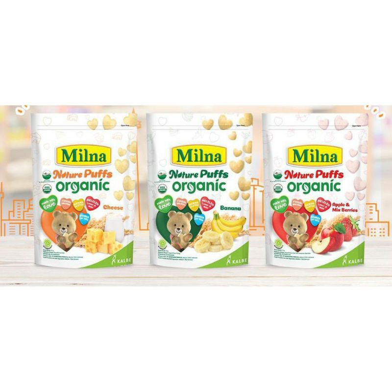 Milna Nature Puffs Organic 15gr