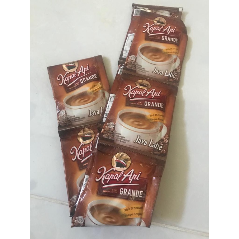 

1 RENTENG 1 RENCENG KAPAL API GRANDE JAVA LATTE ISI 10PCS