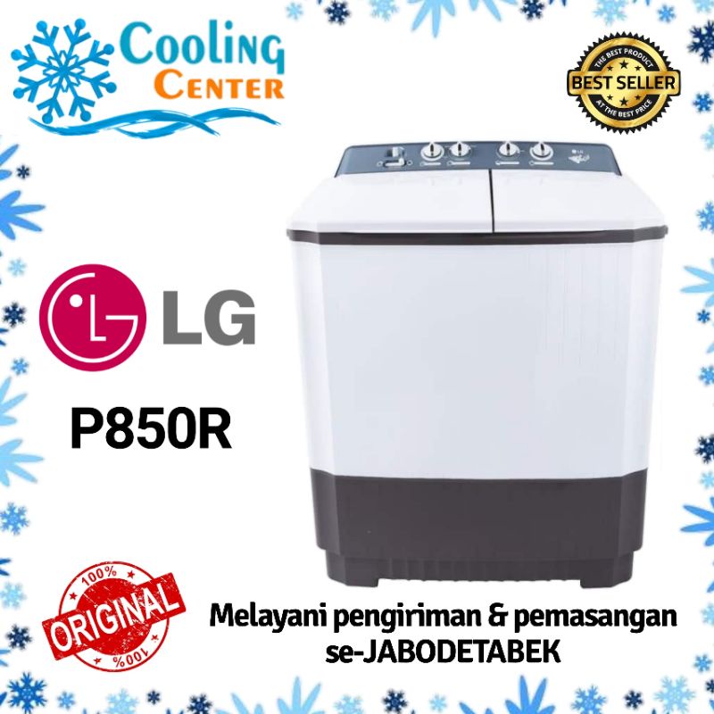 MESIN CUCI LG P850R 9kg, semi auto WASHER tabung GARANSI RESMI