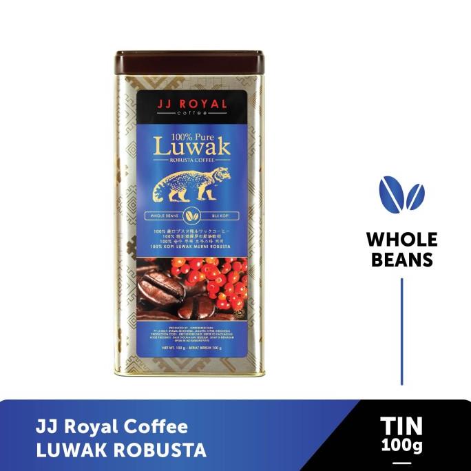 

SALE JJ Royal Coffee 100% Pure Luwak Bean (Kopi Biji) Tin 100g/MINUMAN COLLAGEN/MINUMAN YOYIC/MINUMAN DIET/MINUMAN PEMUTIH BADAN/MINUMAN KOREA/MINUMAN KEMASAN/MINUMAN KALENG/MINUMAN KOTAK/MINUMAN SEHAT HERBAL/MINUMAN SEHAT UNTUK TUBUH/MINUMAN SEHAT