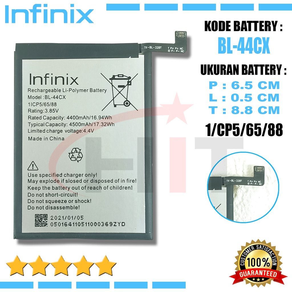 Baterai Battery Ori BL-44CX / INFINIX ZERO 8 X687