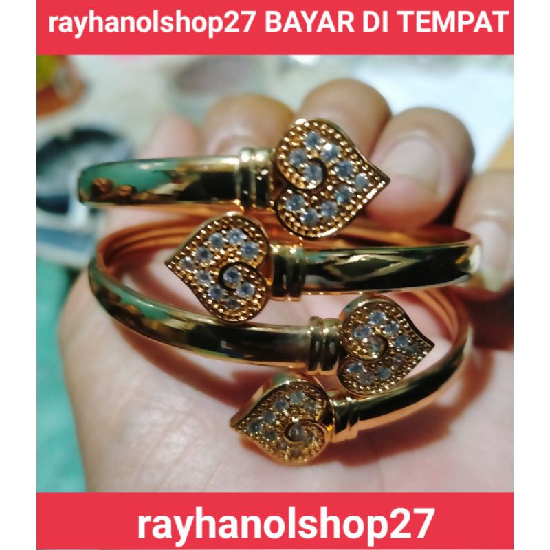 Gelang Wanita Dewasa xuping lapis emas gold B142 motif pilihan RO-27