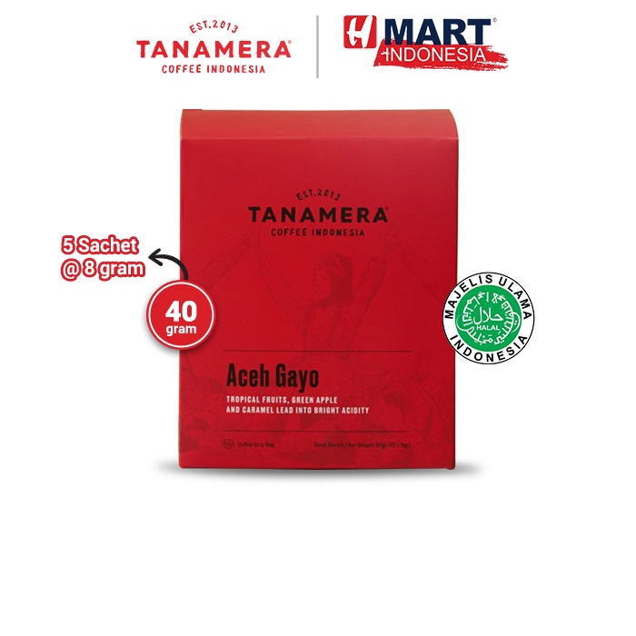 

TANAMERA COFFEE - Coffee Drip Bag / Filter Bag: Aceh Gayo