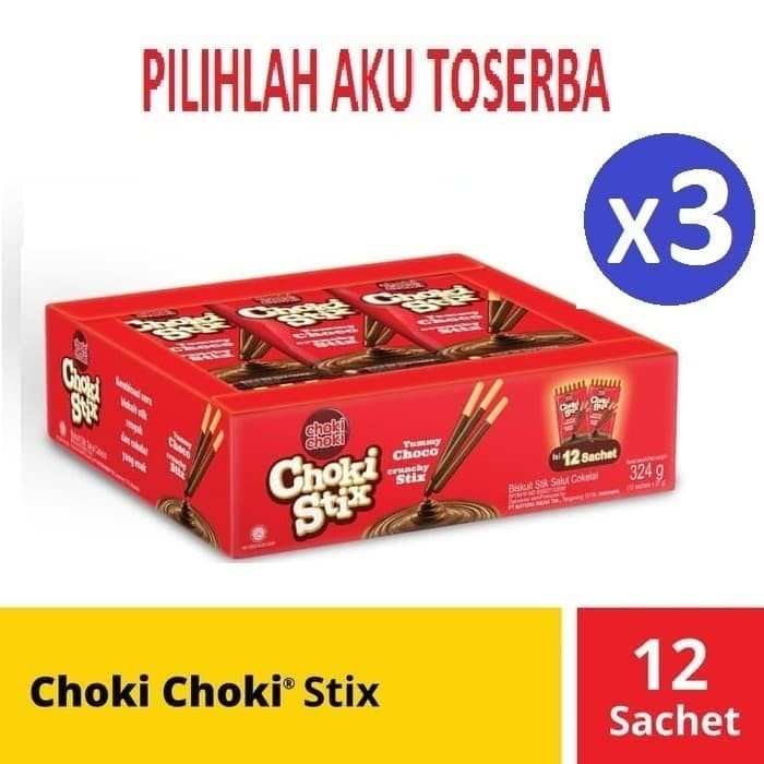 

CHOKI STIX CHOKI CHOKI STIX - 1 BOX ISI 12 BUNGKUS - (HARGA 3 BOX)