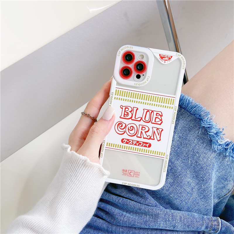 Unique Cup noodles Pattern Angel eyes Shockproof Soft TPU Phone case IPhone 12 12Pro 12Promax 11 Pro Max X Xs Max XR 7 8 Plus