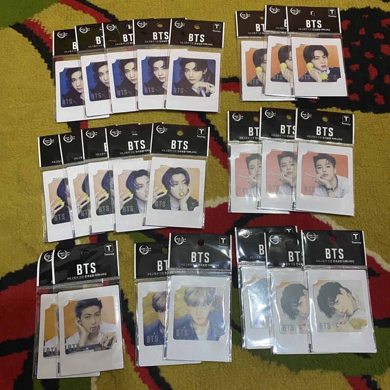 [READY STOCK] Official BTS Mini T-Money TMoney Card tmoney polaroid  v jk suga jimin jhope namjoon j