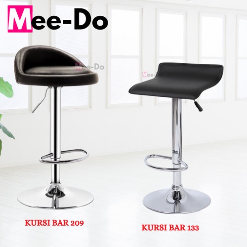 Kursi Bar Hidrolik / Kursi Bar Hydraulic Bar Stool Bangku Cafe Makan - 133-PUTIH