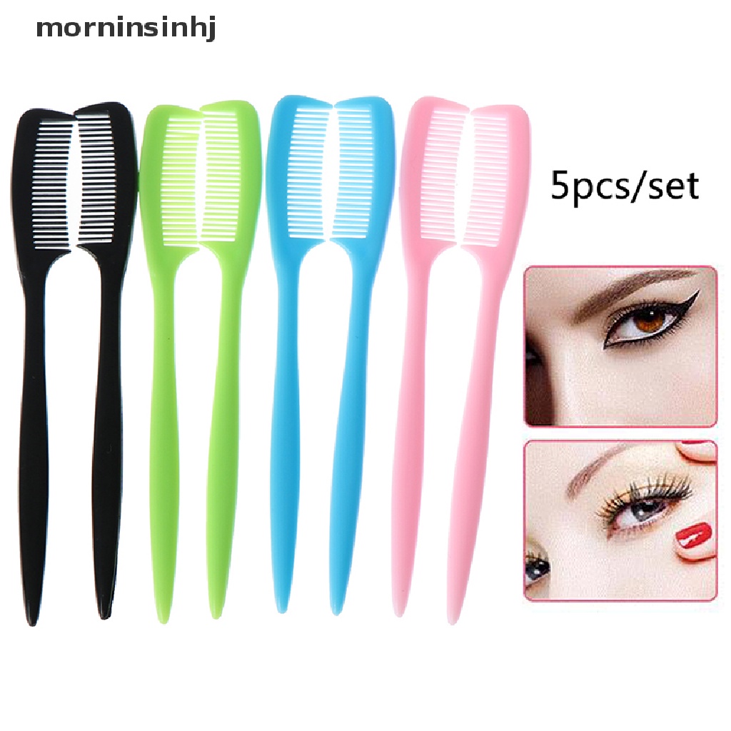 Mornin 5pcs / Set Sisir Bulu Mata Extension Bahan Plastik