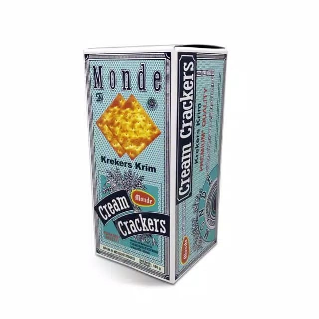 

Monde Cream Crackers 180 gr - Biskuit Wafer Krekers Krim