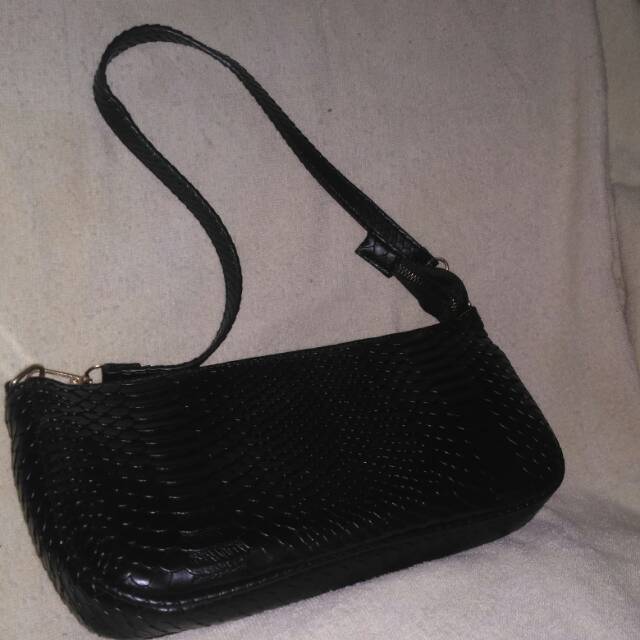 Retro bag snakeskin baguette bag tas motif kulit ular tas murah tas vintage tas bahu motif ular