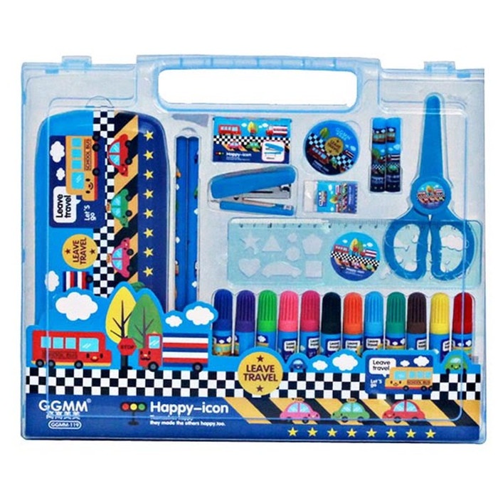 

Wow Rumauma Set Stationery Mini Spidol - Perlengkapan Tulis Anak Blue Terbatas