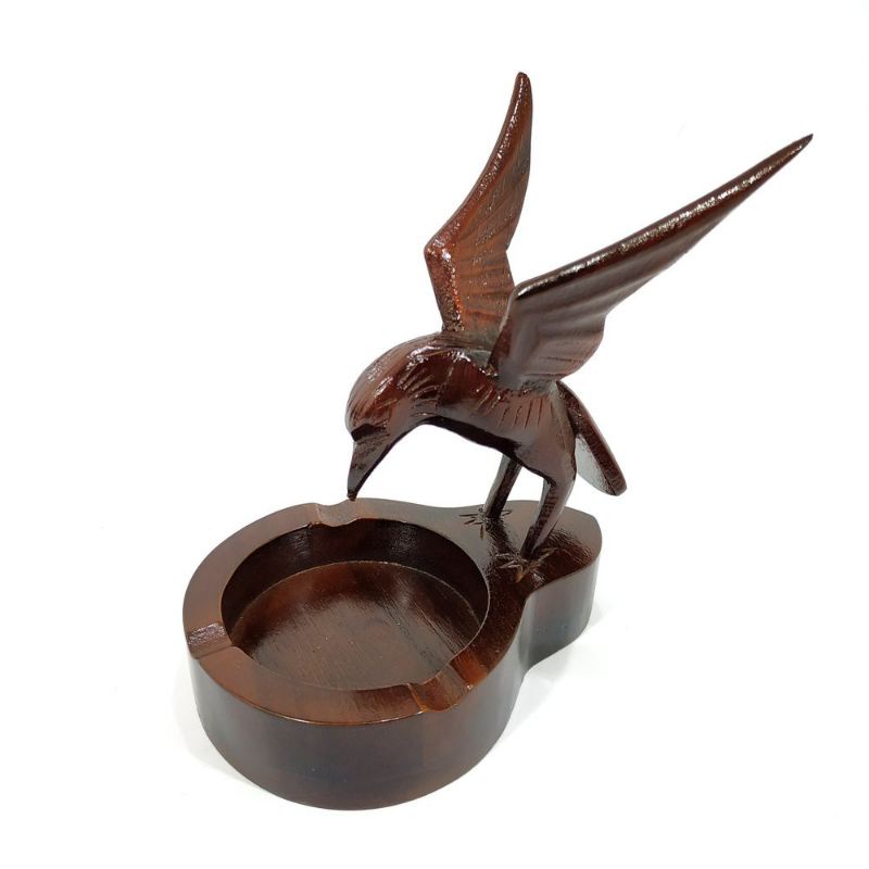 ASBAK BENTUK BURUNG BAHAN KAYU JATI ASLI