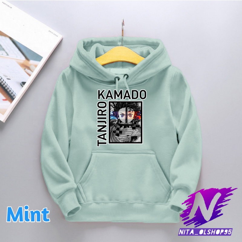 jaket hoodie anak tanjiro kamado