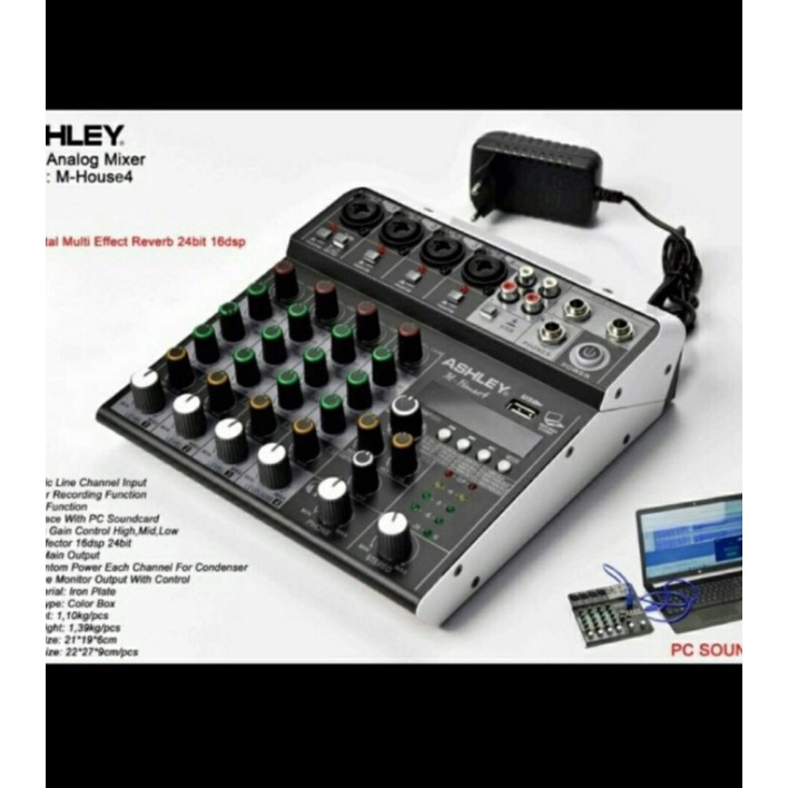 mixer  ashley M house usb,bluetooth (4chanel)