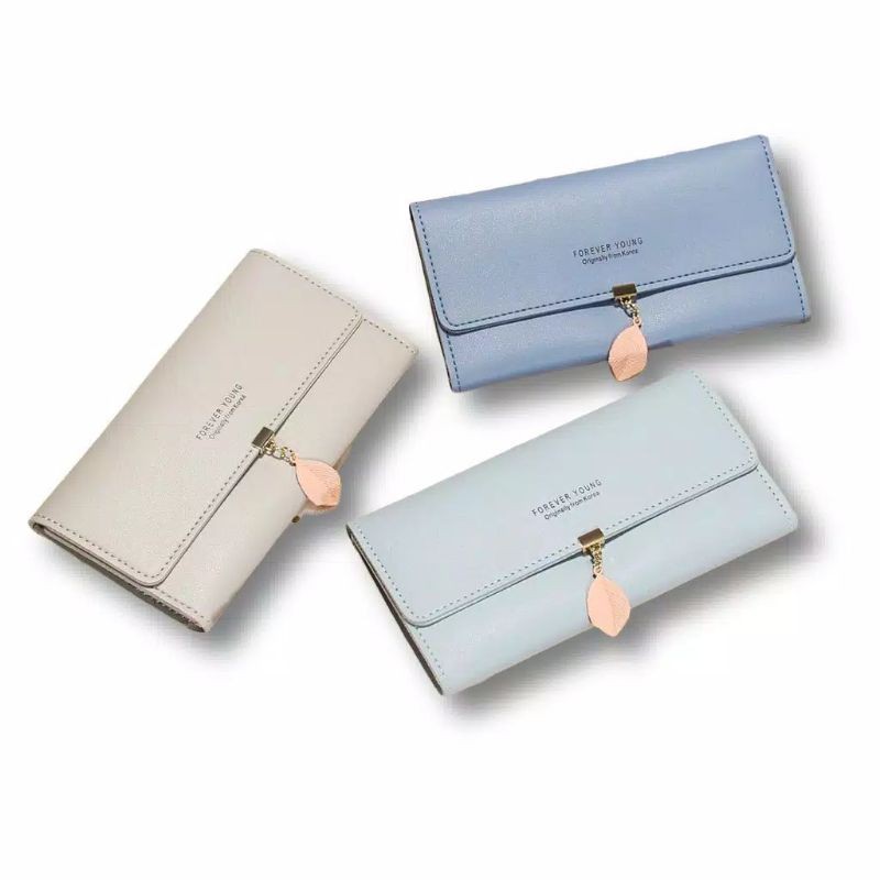 Dompet Wanita Dompet Lipat Panjang Tipis Fashion Import