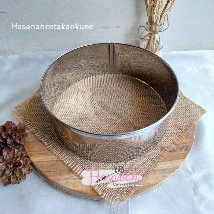 Ring cutter kue bolu bulat stainless tebal 10 cm - BULAT