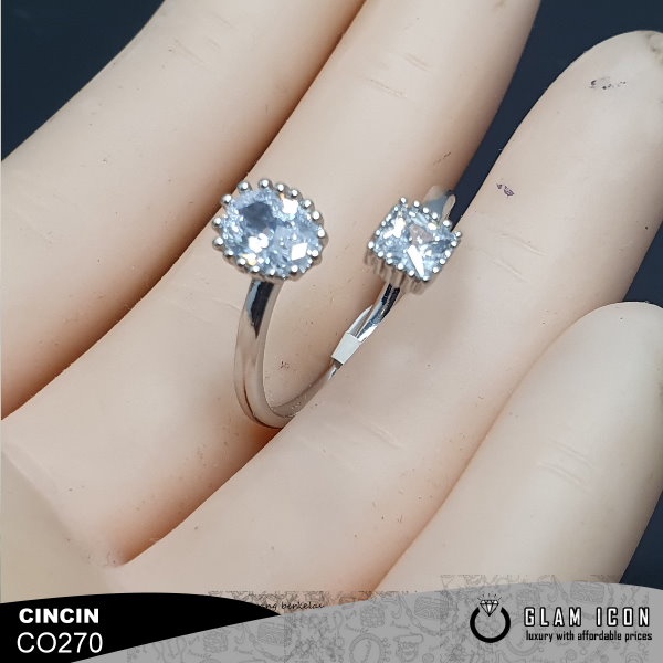 Cincin Mata Silang Kotak Oval C0270 CCS