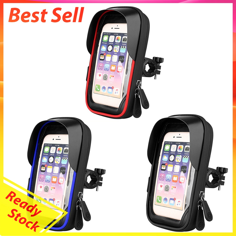 Bike Scooter Phone Touch Screen Holder Motorcycle Sunshade Phone Stand Rack