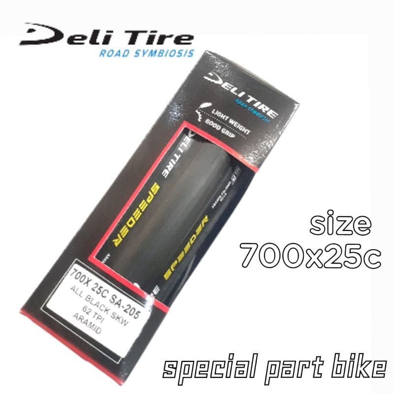 DELITIRE ARAMID 700X25C / BAN ROADBIKE 25X700 / BAN KEVLAR / Ban luar Deli tire 700x25c 700×28c Ultr