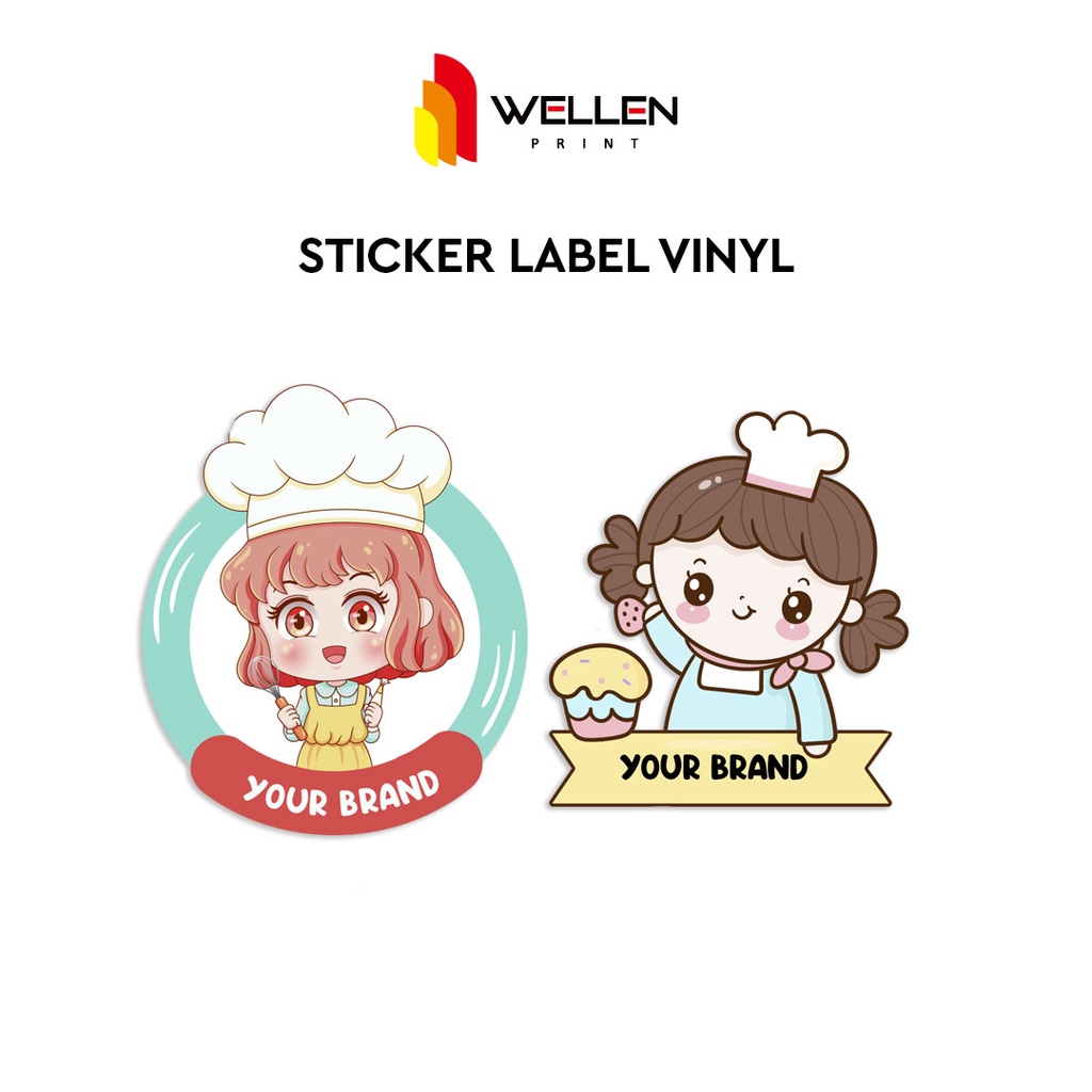 

WELLEN PRINT - Cetak Sticker Vynil Label Kemasan Produk Makanan Ringan Kue Bakery Olshop Waterproof Tahan Air