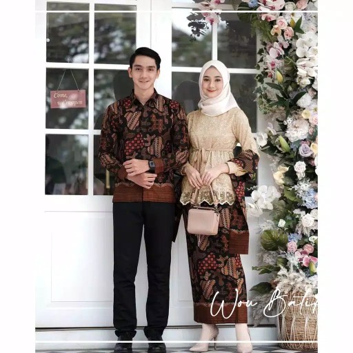 Shopashop Solo Batik Kebaya Couple Aziza Tulle Mutiara