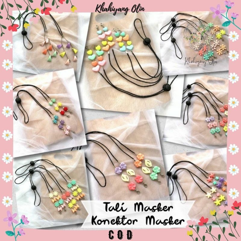 [COD] Strap Masker Rantai Akrilik Warna Warni | Rantai Masker Akrilik | Tali Masker Akrilik [SATUAN]