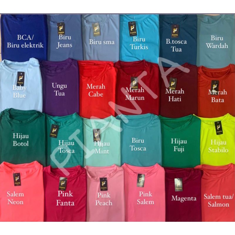 &gt;40 WARNA MANSET BAJU / ATASAN DALAMAN / INNER KAOS ALL SIZE SPANDEK