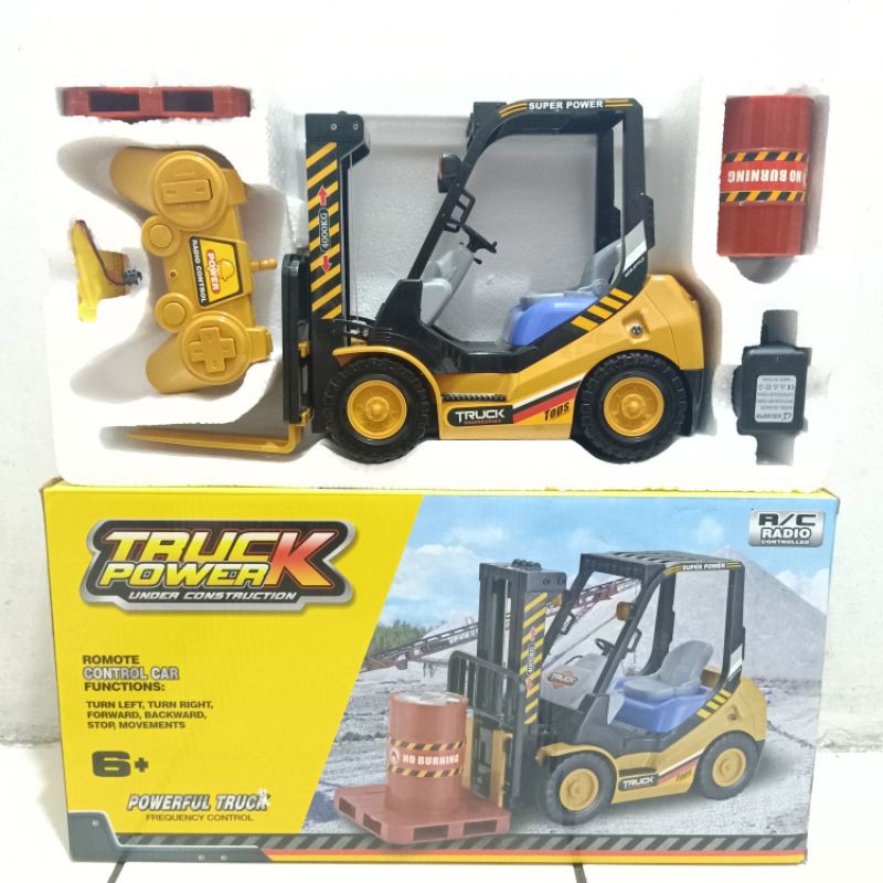MOBIL REMOTE FORKLIFT CAR RC HEAVY FORKLIFT- MAINAN ANAK